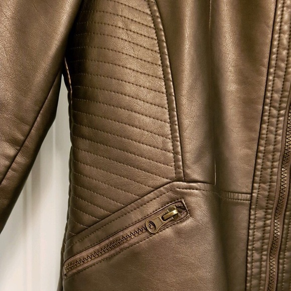 Giacca, Biker Jacket, bronze, Sz M - Picture 3 of 6
